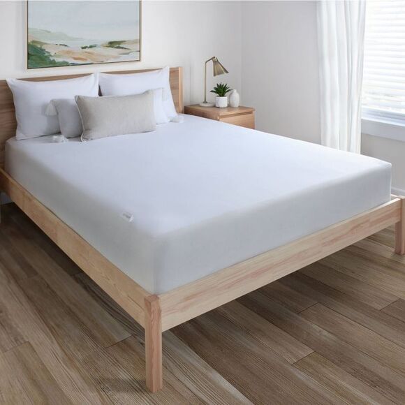 Allerease - Mattress Protector Jersey Waterproof Coo White - Picture 3 of 4